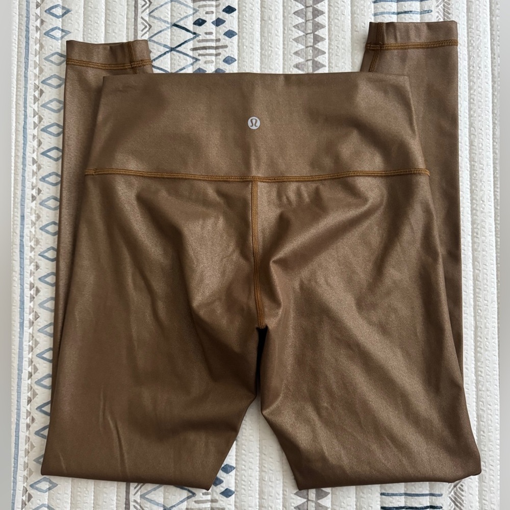 Lululemon Wunder Under High-Rise Tight *Foil 28" in Matte Copper Foil - Picture 6 of 8